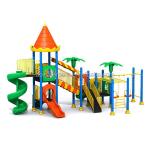 China Custom Children Park Equipment Playground Big Plastic Slide Swing Sets Outdoor for Kids for sale