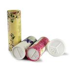 Gold stamping Paper Tube Packaging For Powder / Spice With Sieve Cover for sale