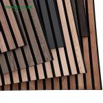 MDF Polyester Fiber Acoustic Panels with Wood Texture Surface to Reduce Reverberation for sale