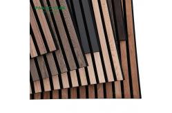 China MDF Polyester Fiber Acoustic Panels with Wood Texture Surface to Reduce Reverberation supplier
