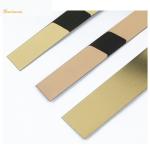 3048mm Flat Shape Stainless Steel Tile Trim For Wood Door Line Decoration for sale