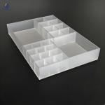 Handmade Acrylic Storage Box Stackable Space Saving Acrylic Plastic Storage Containers for sale