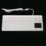 Anti Virus Medical Keyboard With Integrated Touchpad Completely Sealed IP68 Cleanable