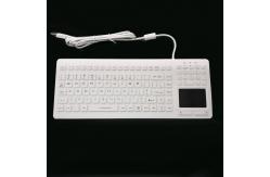China Anti Virus Medical Keyboard With Integrated Touchpad Completely Sealed IP68 Cleanable supplier