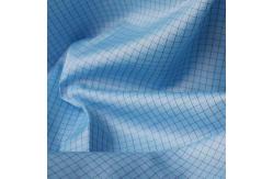 China Cotton Antistatic ESD Fabrics Grid Polyester Static Dissipative Fabric supplier