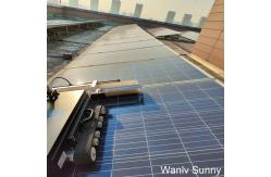 China Solar Panel Cleaning Equipment with Track Crawl Quick Cleaning Rolling Brush and Nozzles supplier