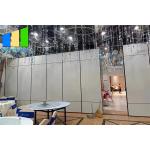 Wooden Mobile Folding Partition Doors Movable Walls For Restaurant for sale