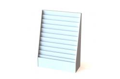 China Multiple Layers Sloped MDF Greeting Card Display Stand supplier