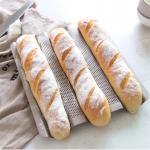 RK Bakeware China Foodservice NSF Glaze Aluminum  Mini Loaf Baguette Baking Tray for sale