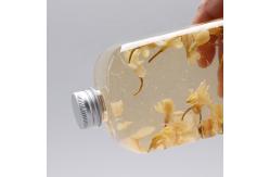 China OEM 550ml PET Beverage Plastic Juice Bottle With Aluminum Screw Cap supplier