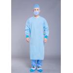 Tear Resistant Knit Cuff 70g Washable Isolation Gown for sale