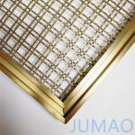Stainless Steel Brass Mesh Cabinet Inserts Wire Grille For Cabinetry for sale
