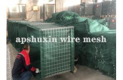 China Galvanized Welded Mesh Gabion Military Barrier supplier