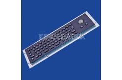 China Customizable Small Black Kiosk Metal Panel Mount Keyboard With Mini Trackball supplier