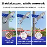 200W Split Solar Street Light , Rechargeable Smart Solar Garden Lights