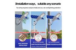 China 200W Split Solar Street Light , Rechargeable Smart Solar Garden Lights supplier