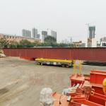 Steel Plant Material Transfer Trolley 50 Tons Steerable Electric Remote Control for sale