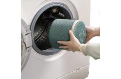 China Green Mesh Laundry Bag Double Layer Nylon Fabric Material OEM supplier