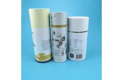 China Custom Cardboard Deodorant Composite Paper Tube Cans With PE Lid supplier