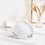 Stripe 6 Panel Embroidered Baseball Caps With Back Closure