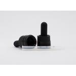 18mm Smooth Surface Matte Black Child Proof Dropper  Aluminum Closure