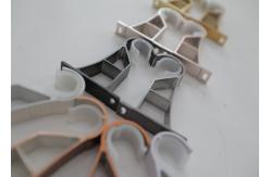 China Black 9cmx5.5cm Aluminum Drapery Rod Brackets supplier