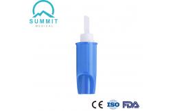 China Convenient Blood Collection Safety Lancet with Surgical Blade 21G 2.2mm Light Blue supplier