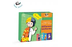 China Magnetic Educational Jigsaw Puzzle Game Different Ocupation Uniforms For Kids supplier