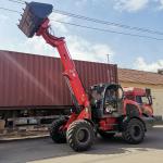 Changchai Engine Mini Telescopic Wheel Loader With Extend Bucket Boom
