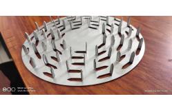China 50mm Width Anti Split Plate Rectangle Unilateral Thorn Metal Nail Plate supplier