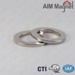 Rare earth magnet ring neodymium with Zinc coating for sale