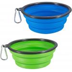 Extra Large Size Collapsible Dog Bowl, Foldable Expandable Cup Dish for Pet Cat Food Water Feeding Portable Travel Bowl for sale
