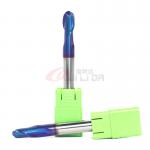 Titanium Carbide Ball Nose End Mill HRC65 10mm Shank Diameter 2 Flutes for sale