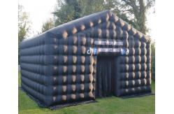 China Portable Black LED Disco Lighting Inflatable Nightclub Cube Tent Mobile Night Club supplier