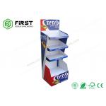 Retail Eco Friendly Cardboard Floor Display Stand Custom 4 Color Printing Paper Stand for sale