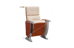 China Comfortable Church Foldable Seat And Backrest Padded Armrest Auditorium Chairs supplier