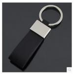 Rust Resistance Keychain And Lanyard Pu Leather Keychain With Metal Trim for sale