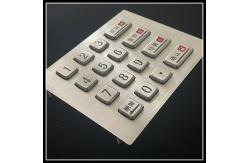 China Stainless Steel Metal Numeric Keypad Waterproof For Self Service / Car Washing Machine supplier