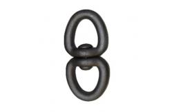 China 0.3T - 6T Marine Rigging Hardware Double Round Eye Swivel Zinc Plated supplier
