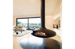 China Efficient Log Burner Round Suspended Fireplace From Ceiling Heavy Duty Construction supplier