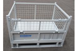 China Self Locking Wire Mesh Pallet Cage Storage Boxes Rigid Stillage supplier