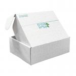 Custom Kraft Paper Cardboard Apparel Clothes Packaging Carton Mailing Moving Shipping Corrugated Boxes With Zipper Tear Tape for sale
