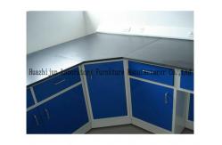 China Hight Adjustable Steel Lab Furniture , Laboratory Wall Bench With Reagent Shelf supplier