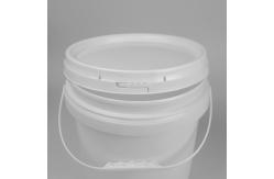 China Transparent Small Plastic Round Custom Printed Bucket With Lid supplier