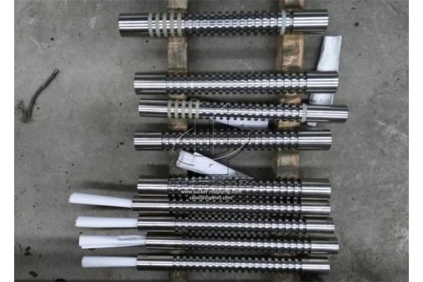 API 11AX Tungsten Carbide Spray Metal Pump Plungers With Sand Scraping Ring