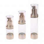 Top-Notch Quality Gold Aluminum 20ml Plastic Airless Pump Bottle Usage Skincare for sale