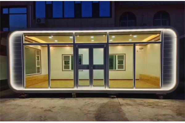 Sliding Foldable Apple Cabin 20㎡ Capsule House 5.4 Tons