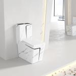 American Standard ADA Floor Standing Toilet Gold Marbling Square for sale