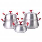 Recyclable Spin Bottom Cookware Pot Alu Material For Kitchen Cooking for sale