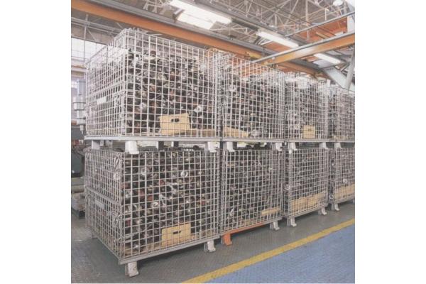 Pallet Forklift Storage HDG Stackable Wire Mesh Container